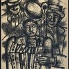 (alt="Lithographie originale de Fernand Léger "Les trois musiciens" 1952 imprimé par Mourlot, Paris. 1000 exemplaires, edition limitée")