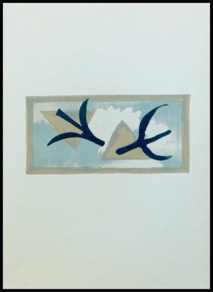 (alt="Georges BRAQUE DLM 38 x 28 cm imprimeur ARTE Paris 1959")