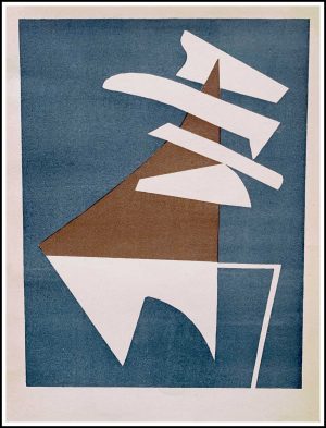 (alt="original lithograph Alberto MAGNELLI, 1952, printed by DESJOBERT, Limited edition")