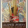 (alt="Affiche originale Jasper JONES Withney Museum of American Art Savarin Coffee 115.5 x 75.5 cm 1977 Printed by Telamon Editions limited")