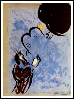 (alt="original lithograph, Marc CHAGALL, 1956, Moïse, printed by Mourlot")