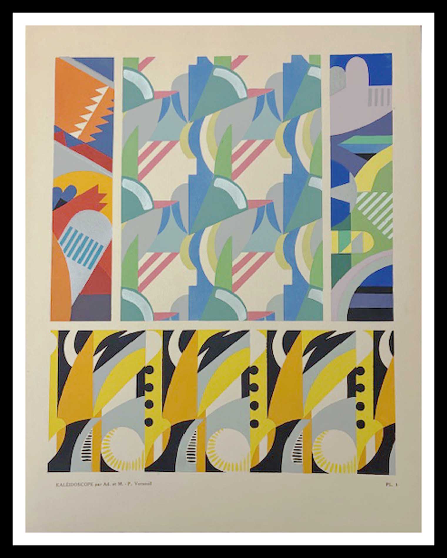 KALEIDOSCOPE pochoir original Planche 1