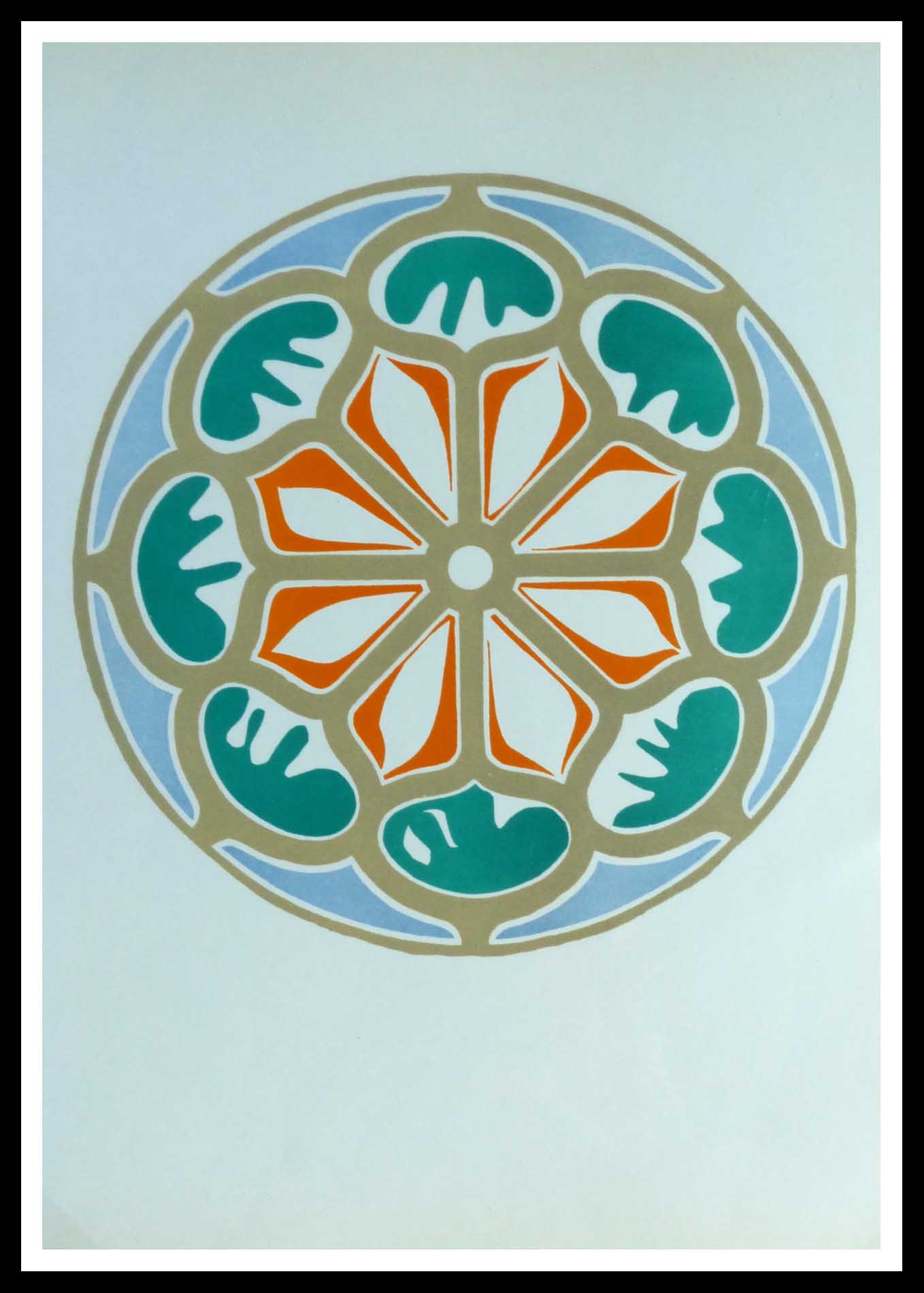 lithographie Matisse 1958 rosace