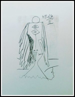 Pablo PICASSO - Le Goût du Bonheur - Planche 4 - 1970 - lithograph")