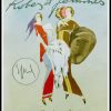 (alt="Enrico SACHETTI, Robes et femmes, 1913, original stencil signed in the plate, printed by Dorbon Aimé Paris")