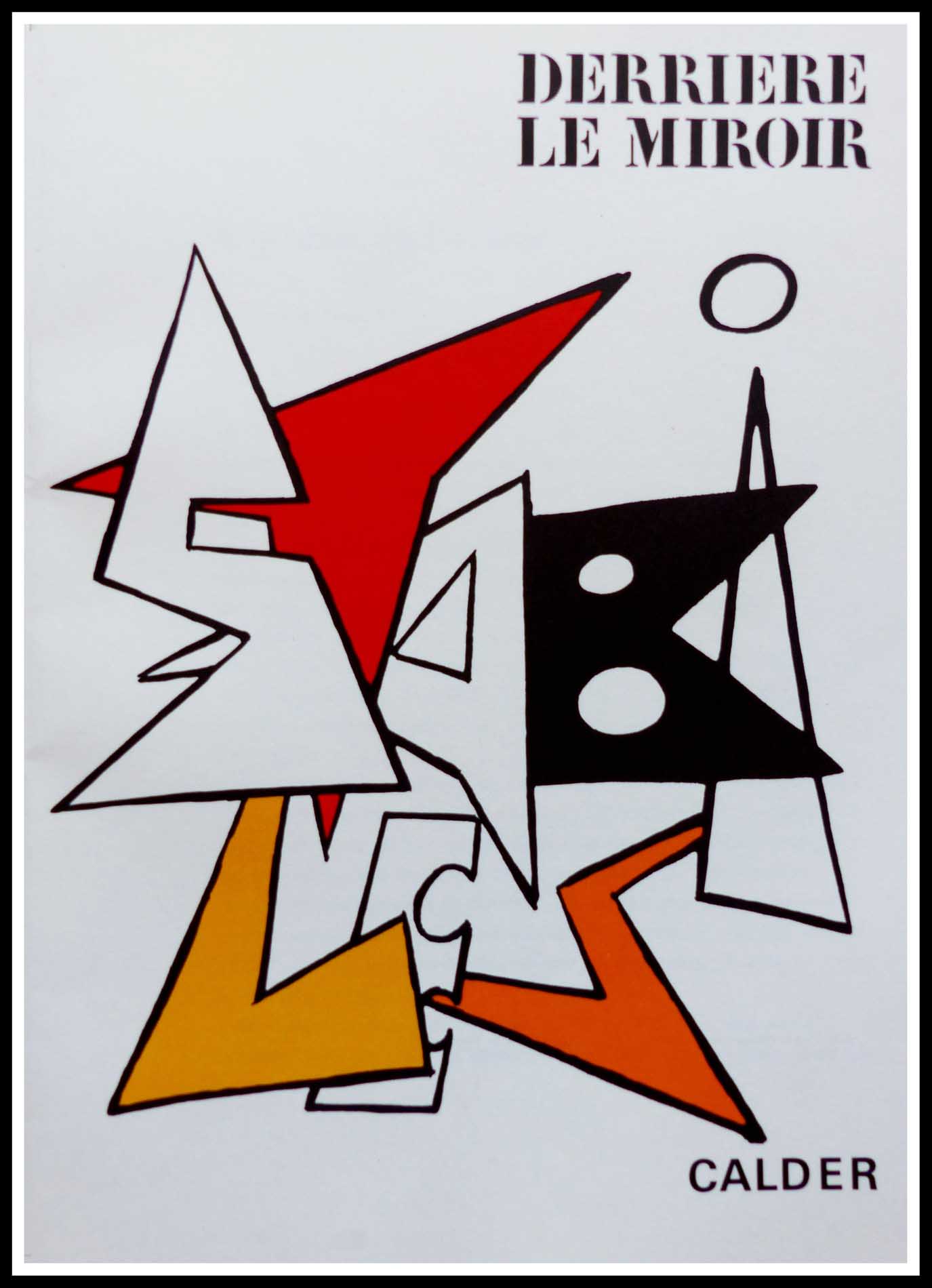 CALDER 38 x 28 cm exhibition Galerie Maeght Stabiles 1963 printed by ARTE condition A+