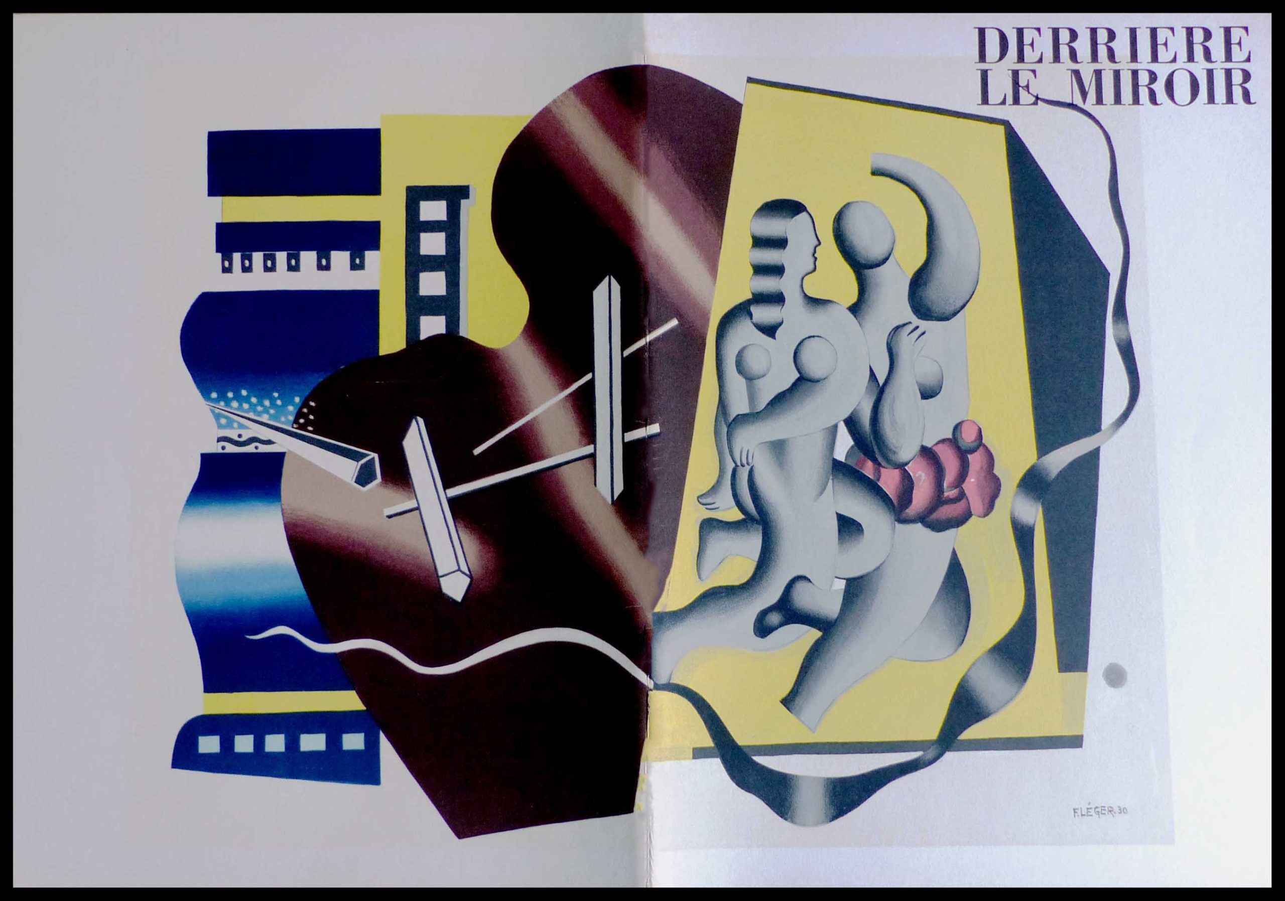 (alt="Fernand LEGER, original cover DLM, 1955, monogrammed and dated, printed by MOURLOT")
