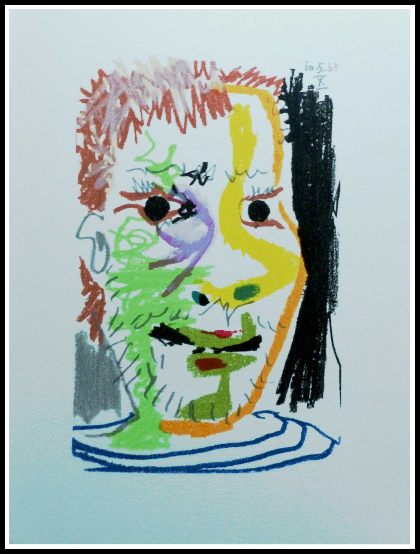 Pablo PICASSO lithograph, Le Goût du Bonheur, plate 21, 1970 Pablo PICASSO lithograph, Le Goût du Bonheur, plate 21, 1970
