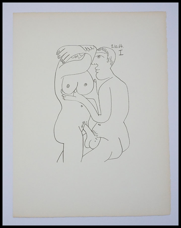 Pablo-Picasso,1970,Lithographie-originale,Original-lithograph,43