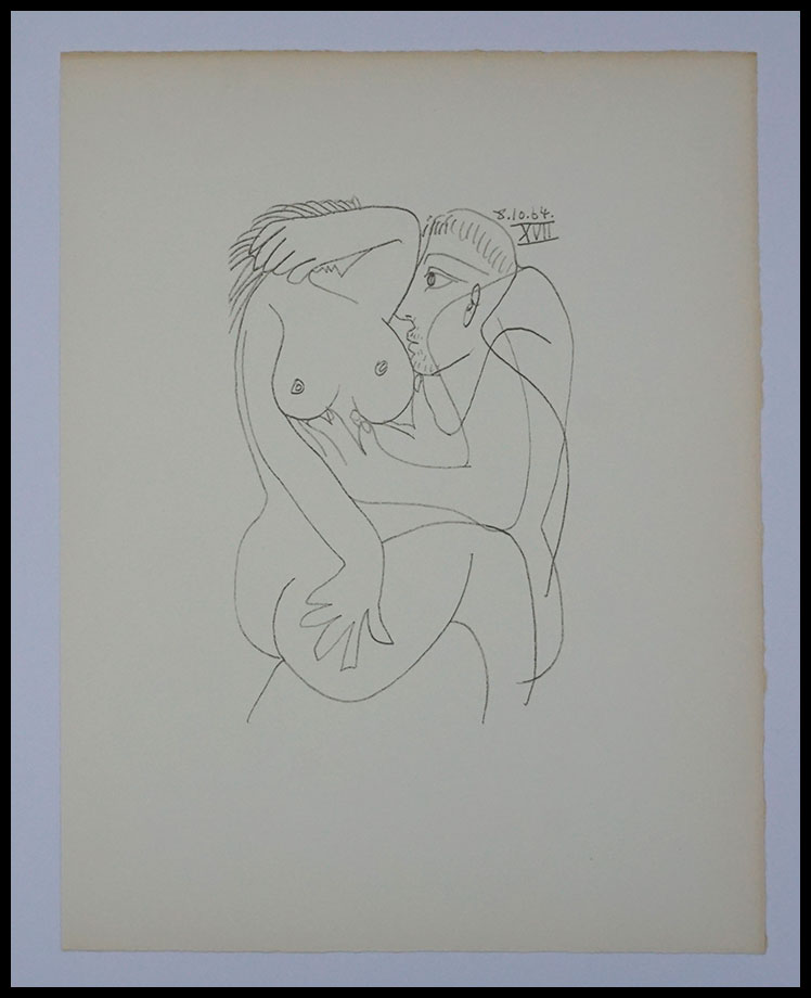 Pablo-Picasso,1970,Lithographie-originale,Original-lithograph,44