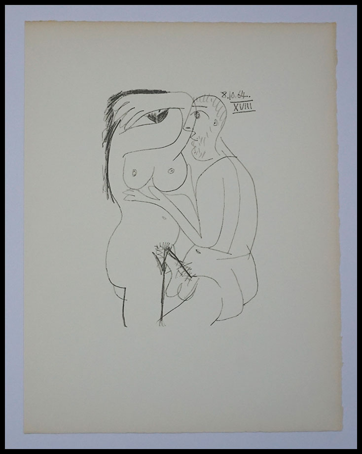 Pablo-Picasso,1970,Lithographie-originale,Original-lithograph,45