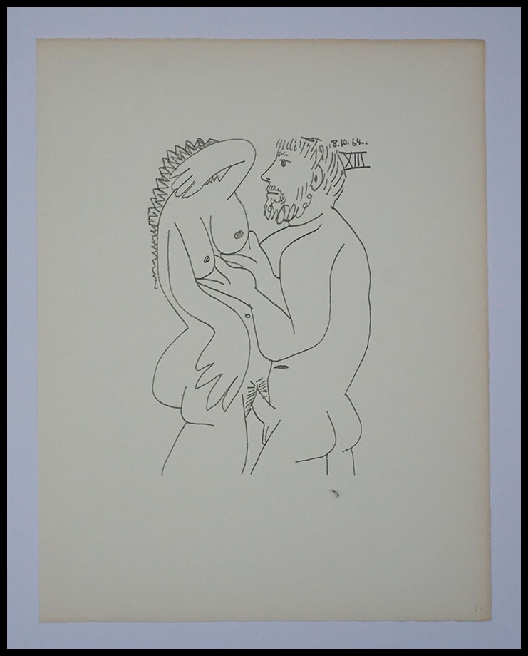Pablo-Picasso,1970,Lithographie-originale,Original-lithograph,46