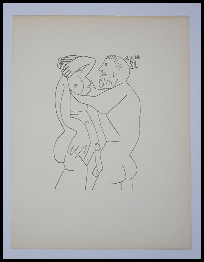 Pablo-Picasso,1970,Lithographie-originale,Original-lithograph,48