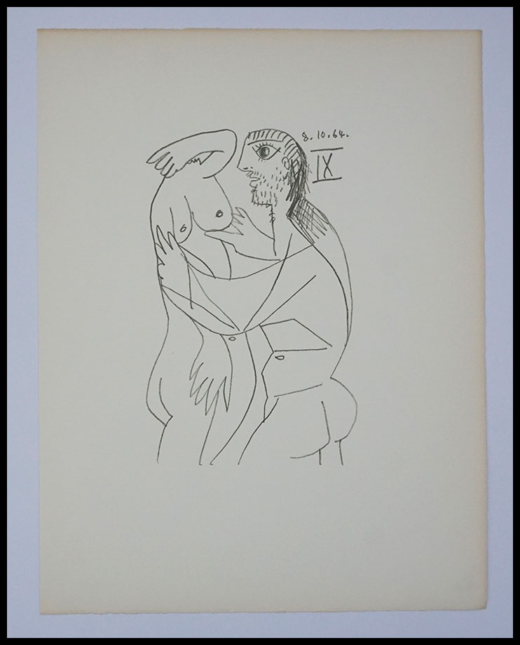 Pablo-Picasso,1970,Lithographie-originale,Original-lithograph,50
