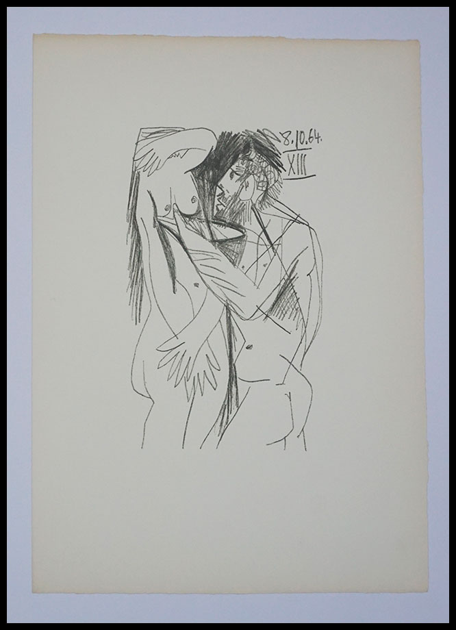 Pablo-Picasso,1970,Lithographie-originale,Original-lithograph,52