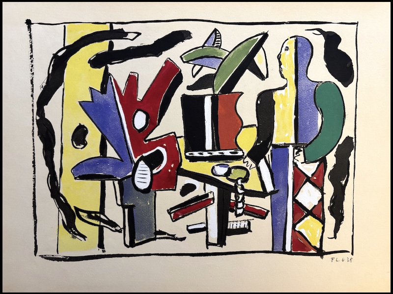 Fernand léger l artiste dans l atelier 1959 Stencil on light wove paper signed in the plate 1000 copies printed by Jacomet Editions d Art du Lion