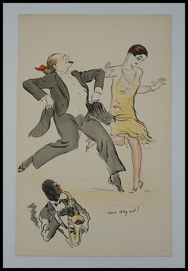 Sem (Georges Goursat),Lithographie gravure original,M.Cohn,Why not