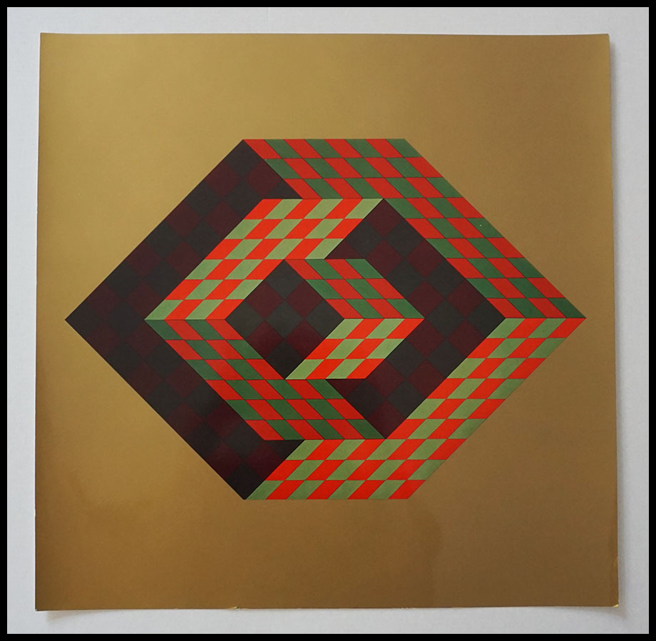 Vasarely,Offset en 6 couleurs,Bidim Vasarely,Offset en 6 couleurs,Bidim