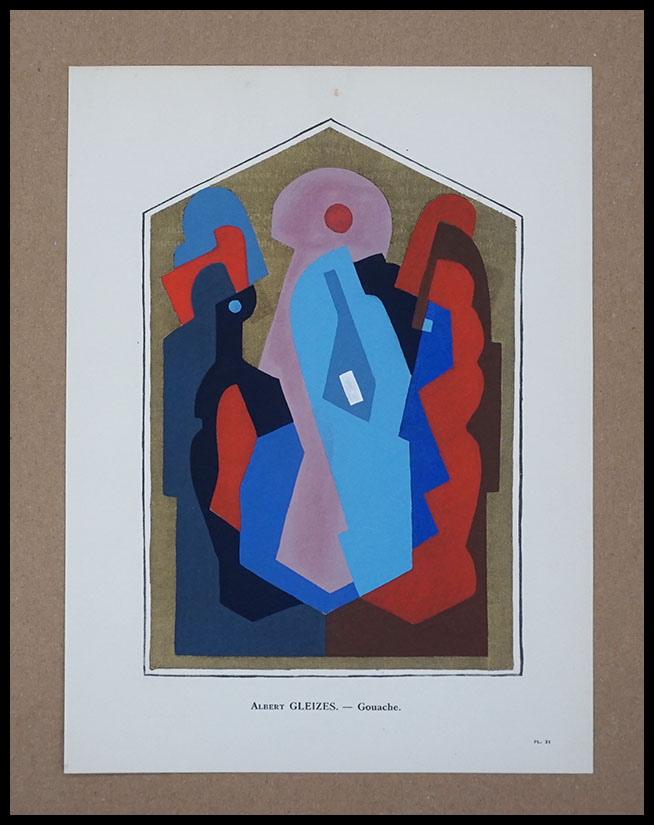 GLEIZES Albert, Gouache, Lithography, Pochoir, 1929