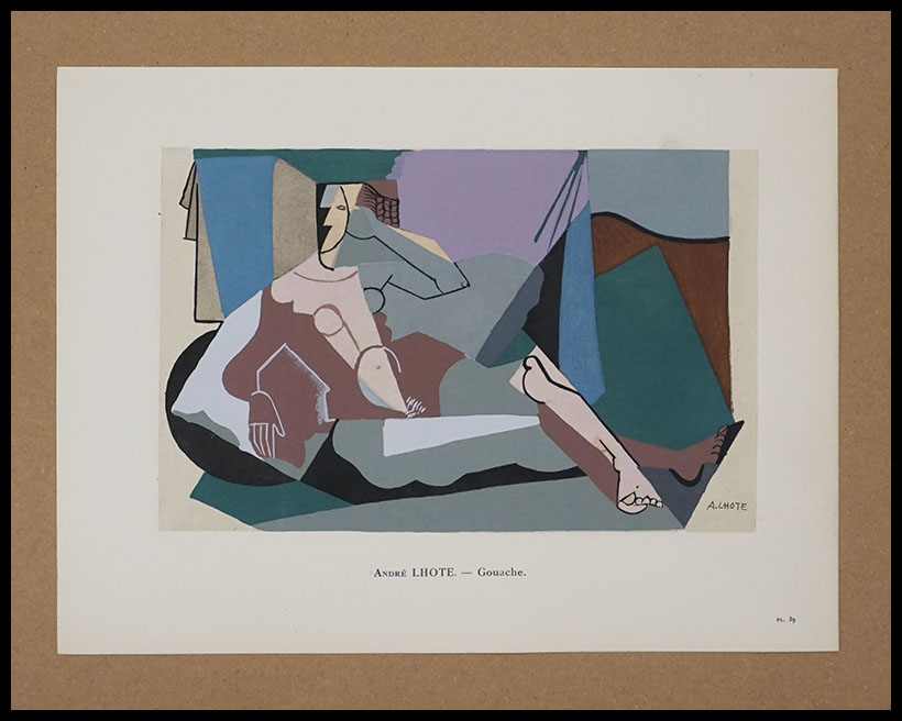 LHOTE André, Gouache, Lithography, Pochoir, 1929 LHOTE André, Gouache, Lithography, Pochoir, 1929