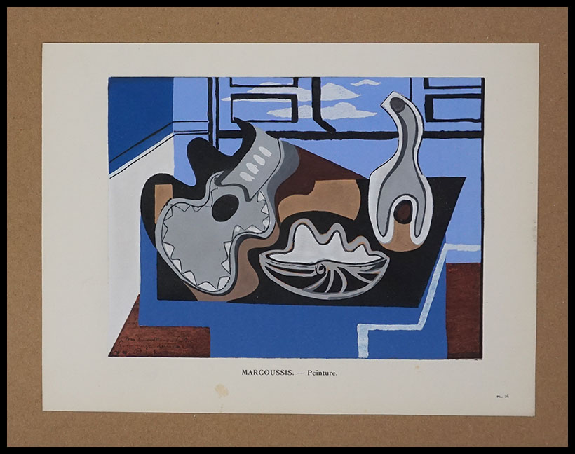 MARCOUSSIS, Peinture, Painting, Lithography, Pochoir, 1929