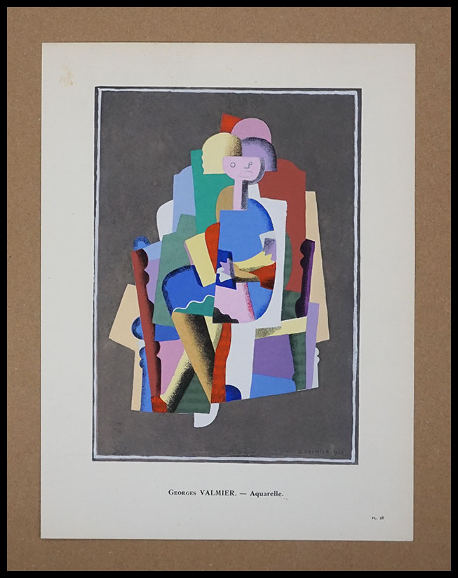 VALMIER Geroges, Aquarelle, Watercolor, Lithography, Pochoir, 1929 VALMIER Geroges, Aquarelle, Watercolor, Lithography, Pochoir, 1929
